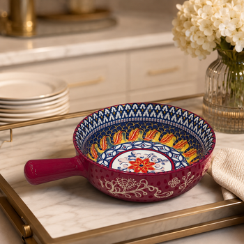 Kashgar Traditional Handled Ramen Bowl