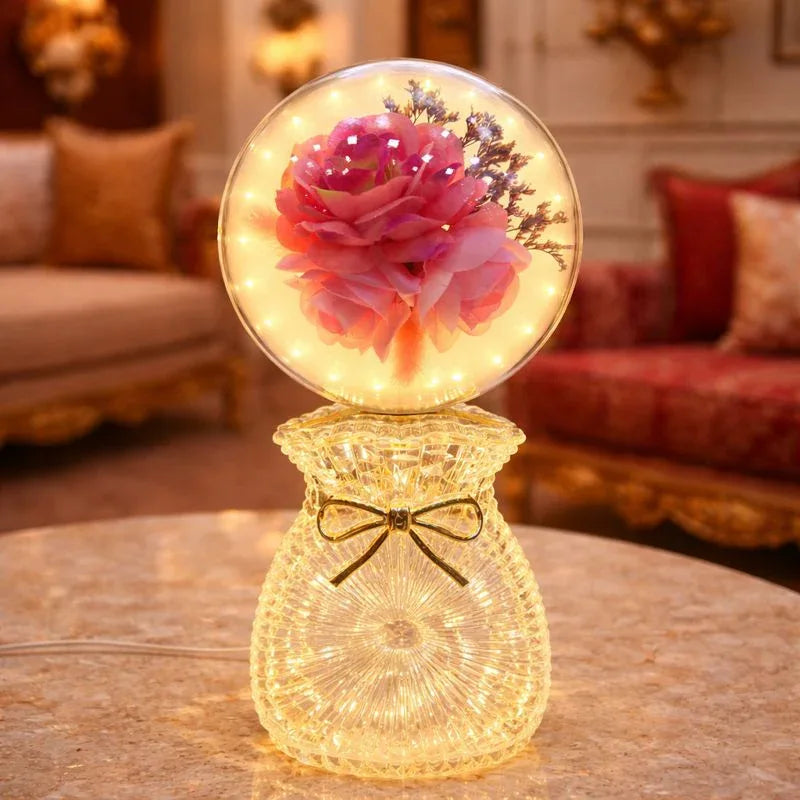 Rose Bloom Night Lamp – Romantic LED Lighting - Clarify.pk