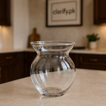 Luxury Ribbed Glass Jar – Airtight Storage Container - Clarify.pk