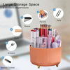 360° Rotating Makeup Brush Organizer - Stylish Desktop Storage Solution - Clarify.pk