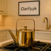 Golden Stainless Steel Tea & Water Kettle – Premium Quality - Clarify.pk