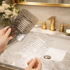 Transparent Glacier-Patterned Luxury Soap Holder