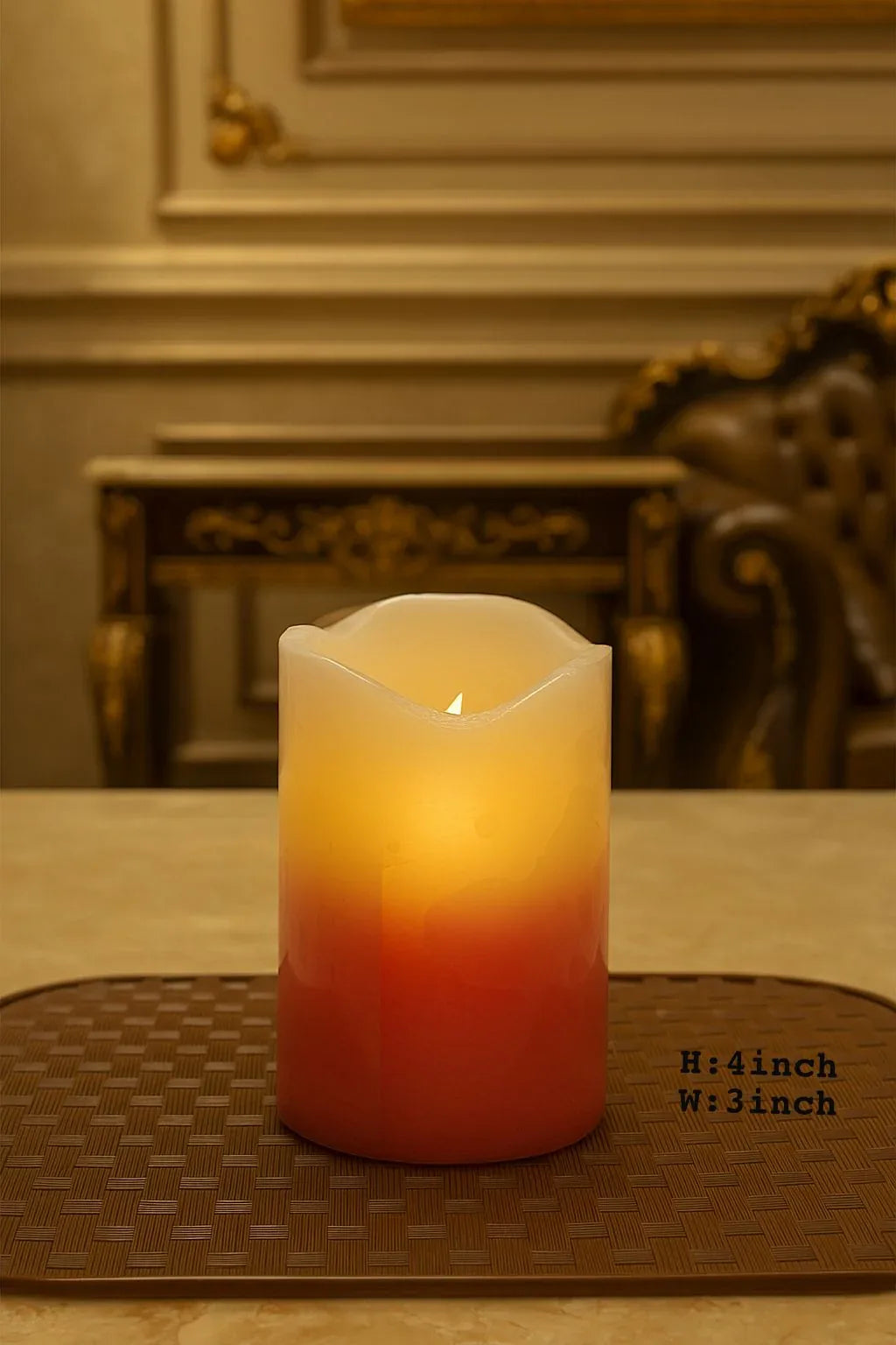 Mini LED Wax Candle – Warm Flickering Light - Clarify.pk