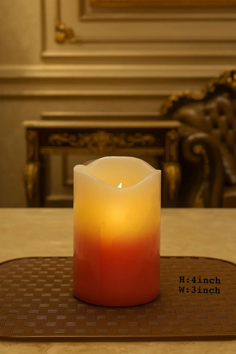 Mini LED Wax Candle – Warm Flickering Light - Clarify.pk