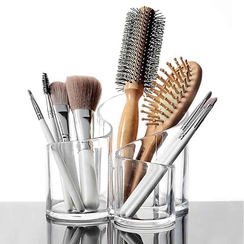 S-Shape Acrylic Brush Organizer for Stylish Storage Solutions - Clarify.pk