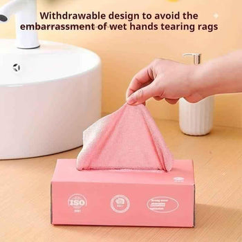 Reusable Microfiber Kitchen Cleaning Towels - Absorbent Dishcloths - Pack of 20Pcs or 10Pcs - Clarify.pk