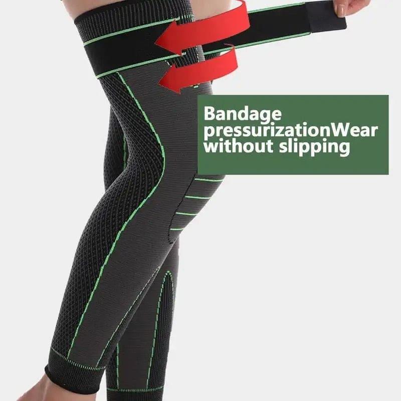 Elastic Knee Support Brace with Strap for Full-Length Protection - Clarify.pk