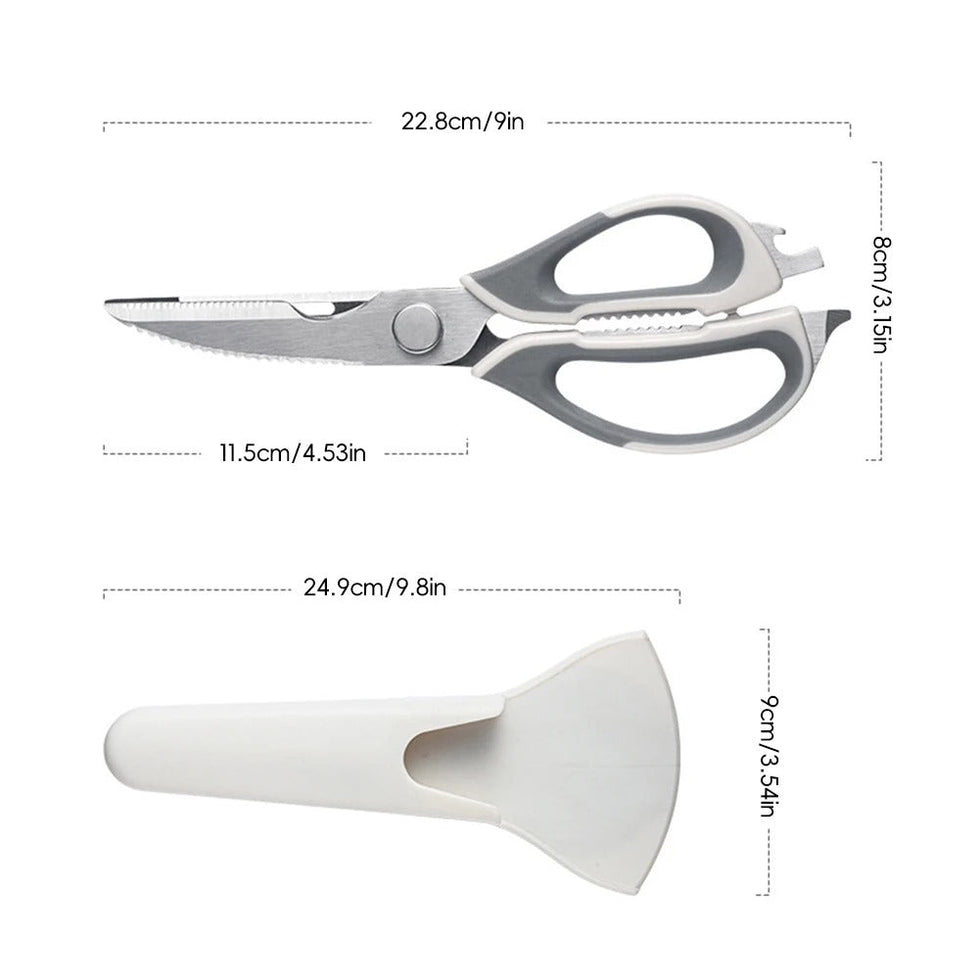 Multi-Purpose Kitchen Scissors – Heavy-Duty Performance with Magnetic Stand