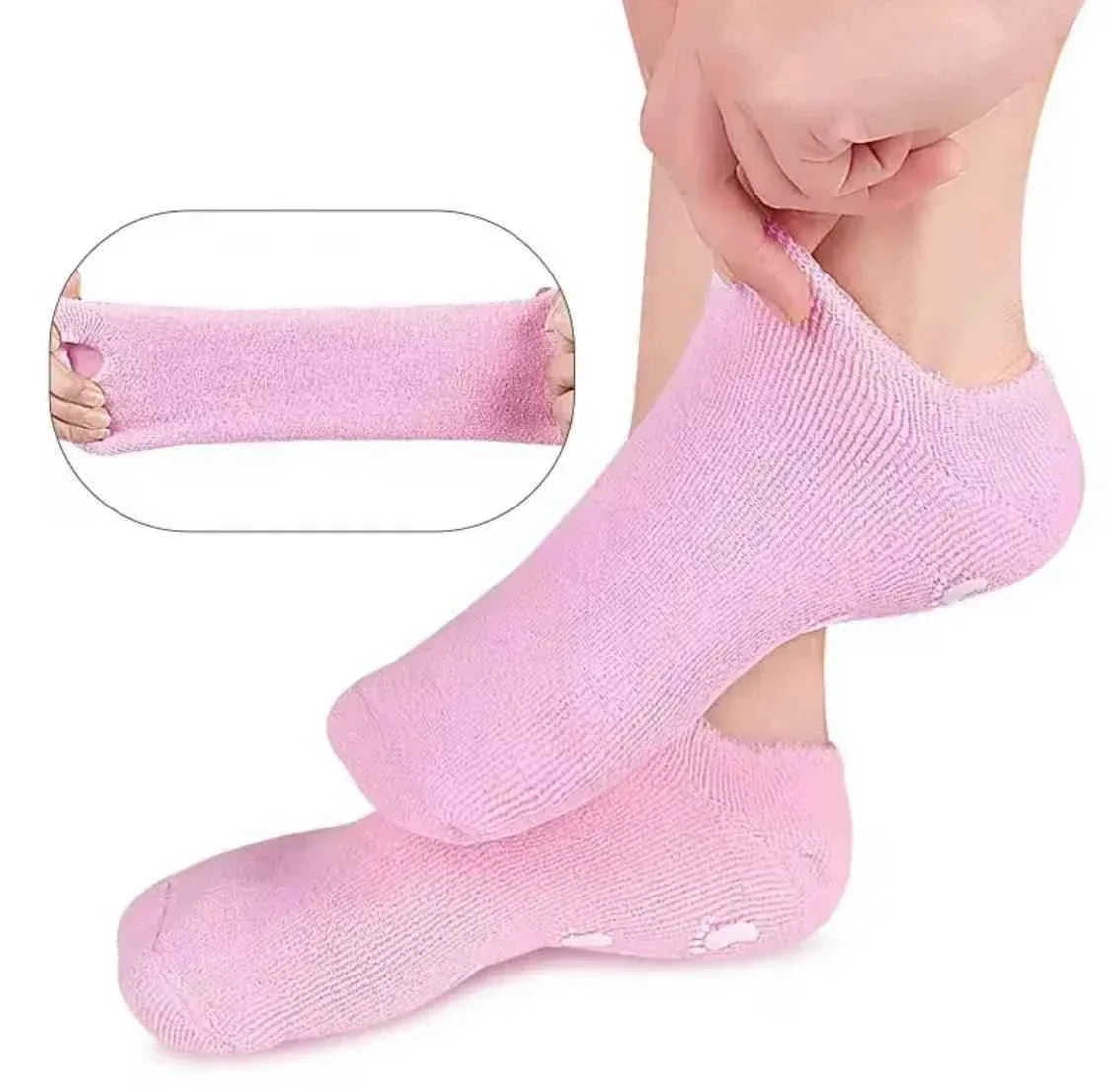 Reusable Heel Moisturizing Socks for Soft and Smooth Feet - Clarify.pk