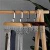 Multifunctional Wooden Hanger with 8 Hooks for Organizing Suspender and Accessories - Clarify.pk