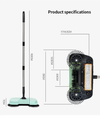3-in-1 Hand Push Sweeper Magic Broom - Manual Floor Sweeper & Mop - Trenducts.pk
