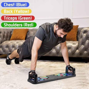 9-in-1 Push Up Rack System for Men and Women - Versatile Home Workout Equipment - Clarify.pk