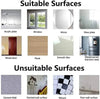 Pack of 4 Transparent Adhesive Wall Hooks, Double-Sided Mounts for Easy Installation