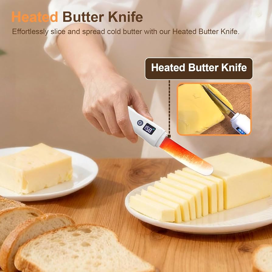 Electric Heated Butter Spreader Knife – USB Rechargeable, Waterproof