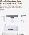2-in-1 Soap Dispenser with Sponge Dispenser Holder – Kitchen Sink Organiser