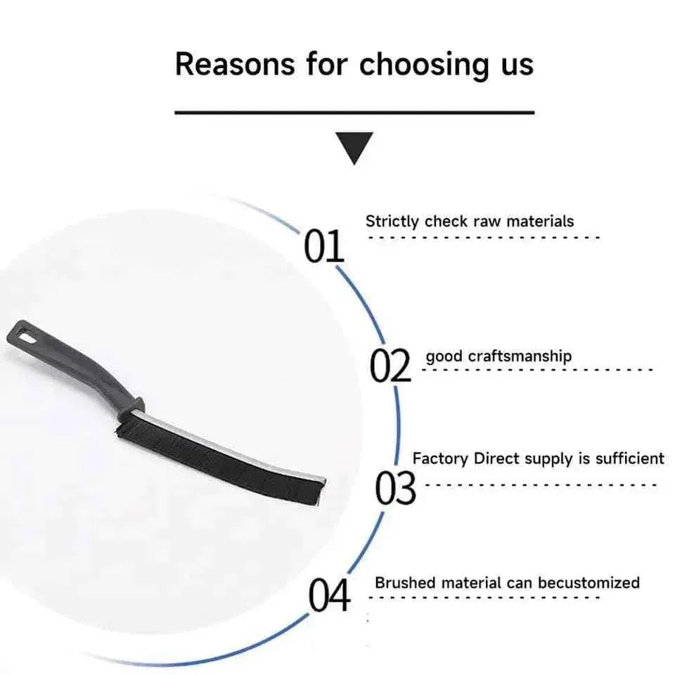 Pack of 2 Gap Cleaning Brushes for Sturdy Bathroom Cleaning - Clarify.pk