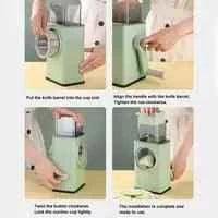 Multifunctional 3in1 Vegetable Cutter - Rotary Drum Cutter and Slicer