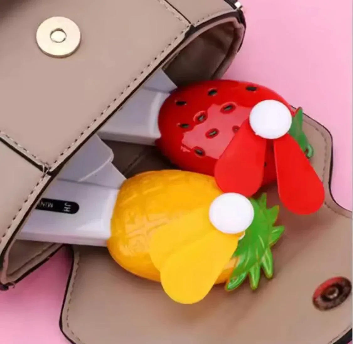 Fruit-Shaped Handheld Fan for Cool Refreshing Breeze - Clarify.pk