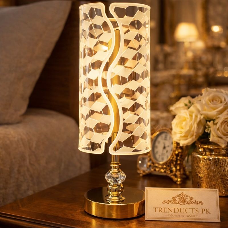 LED Rechargeable Side Table Lamp – Luxury Glow