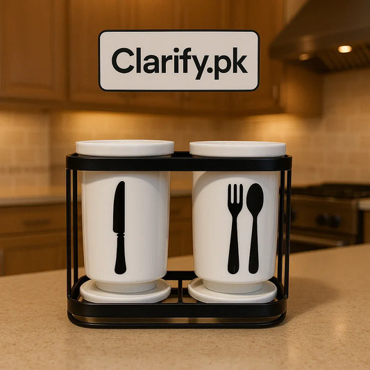 Metal Stand Spoon Holder – Kitchen Organizer - Clarify.pk