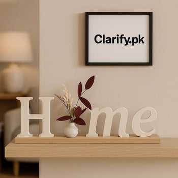 Home Wooden Decoration Piece – Rustic Tabletop Décor for Living Room - Clarify.pk