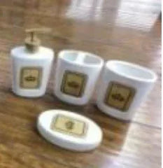 4Pcs Luxury Bath Set – Elegant Bathroom Accessories - Clarify.pk