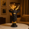 Luxury Gold Markhor Head Decorative Showpiece - Clarify.pk