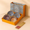 Japanese Ceramic Bowl Set of 4 with Chopsticks – Mandala Print - Clarify.pk