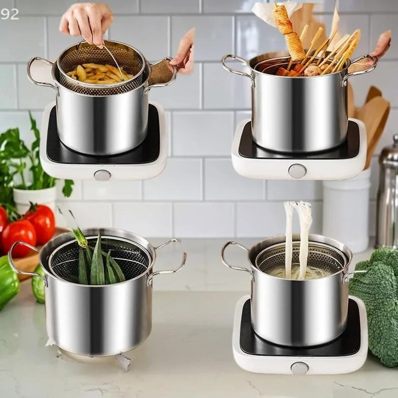 3.5L Deep Fryer & Multi-Pot – Stainless Steel Culinary Station IT