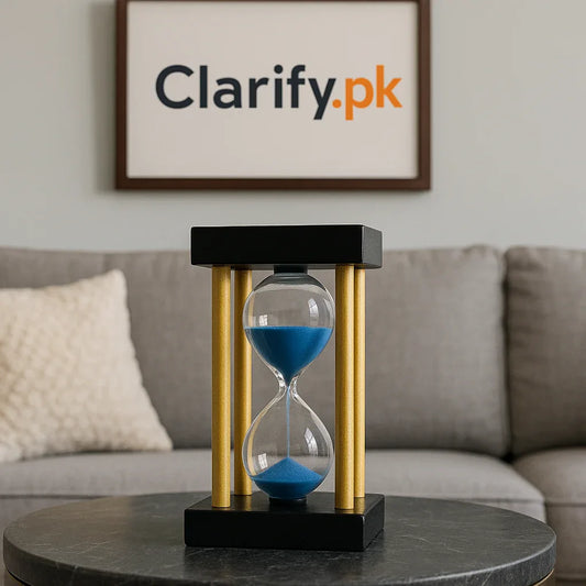 5-Minute Hourglass Timer – Sand Timer for Home & Office - Clarify.pk