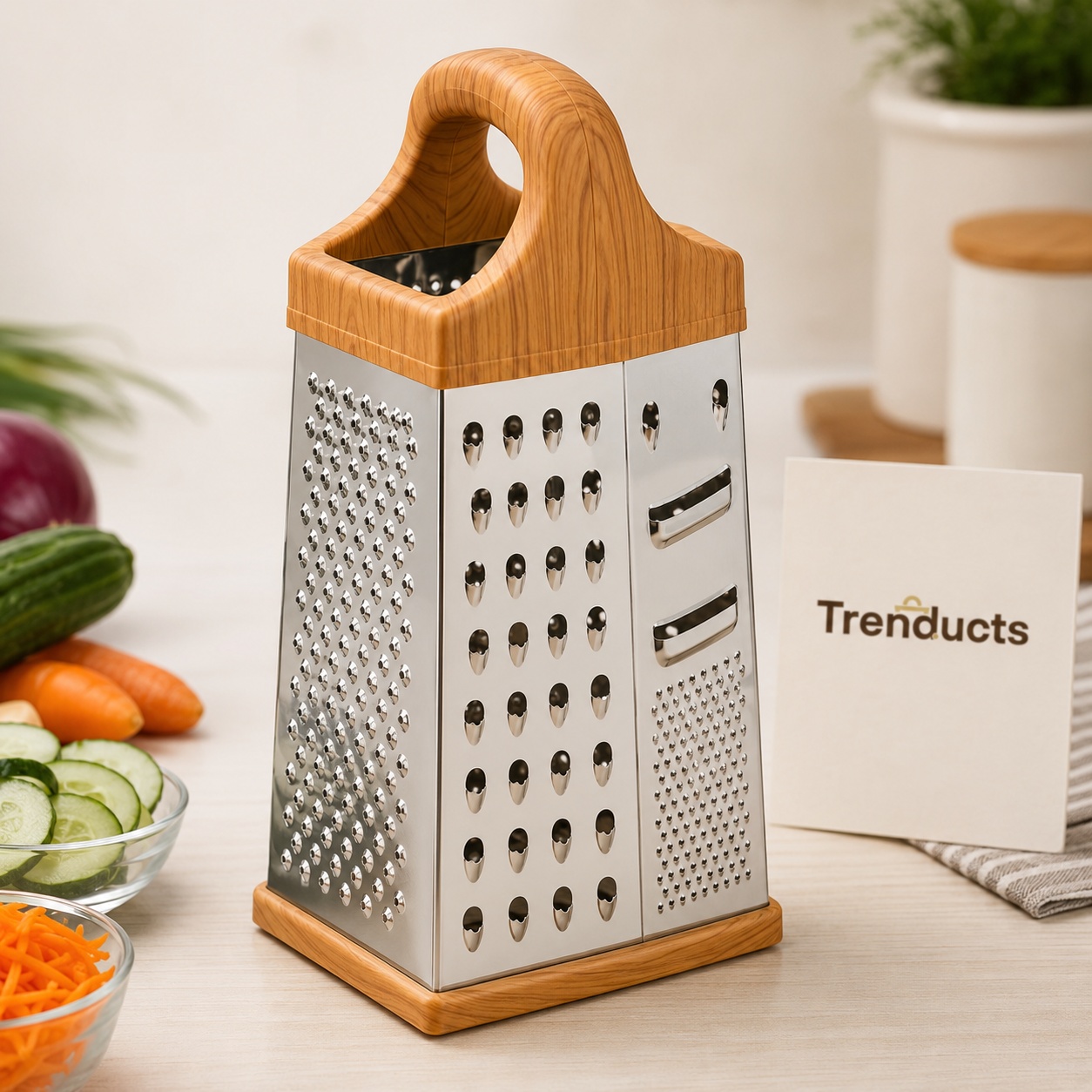 6-Side Stainless Steel Grater