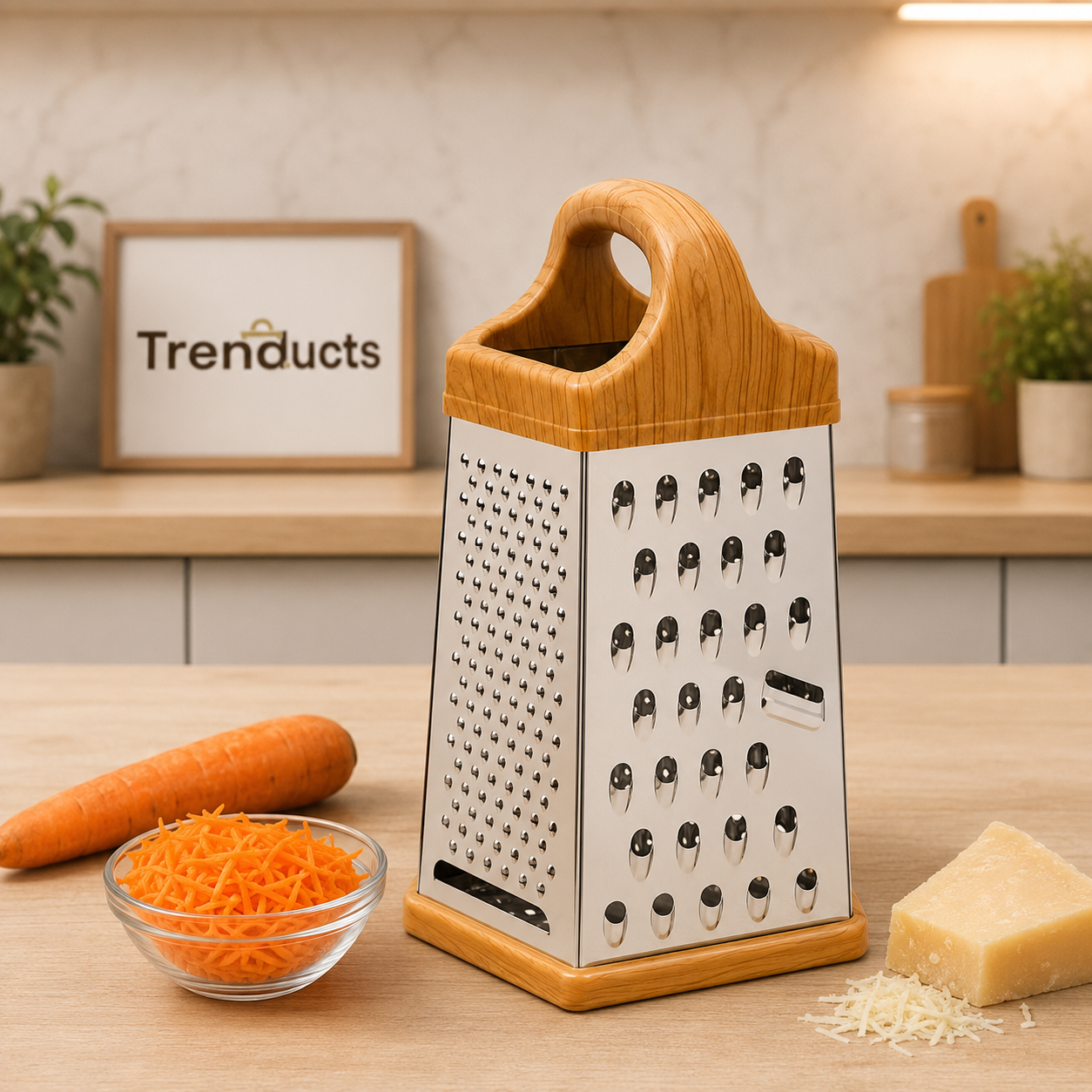 6-Side Stainless Steel Grater