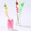 Fruity Straws Pack - 4 Colorful Straws for Fun Drinks - Clarify.pk
