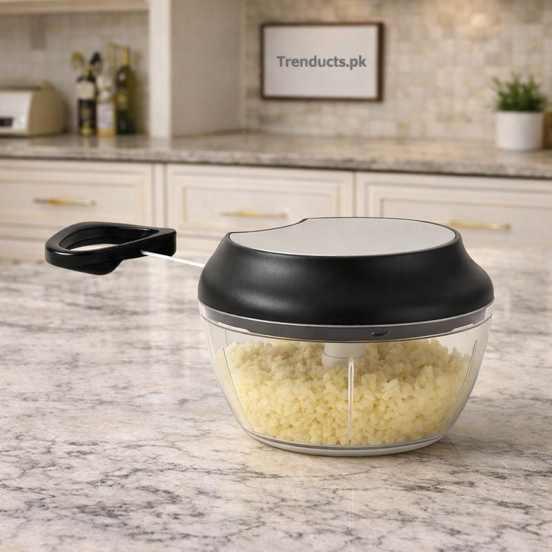 Shengya Manual Food Chopper – High-Speed Hand-Powered Processor MJ