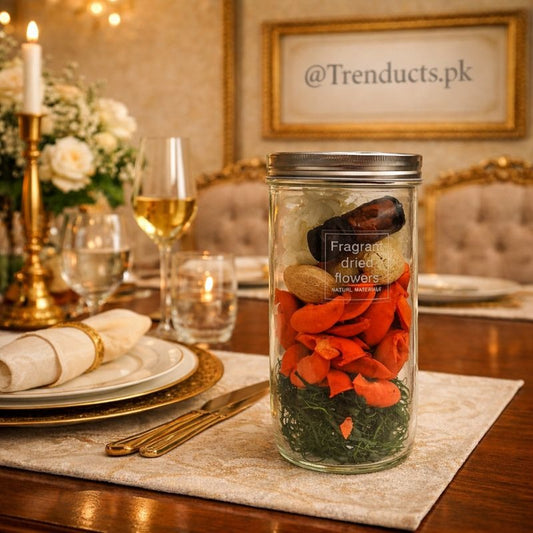 Natural Mehak Potpourri Glass Jar – Home Fragrance