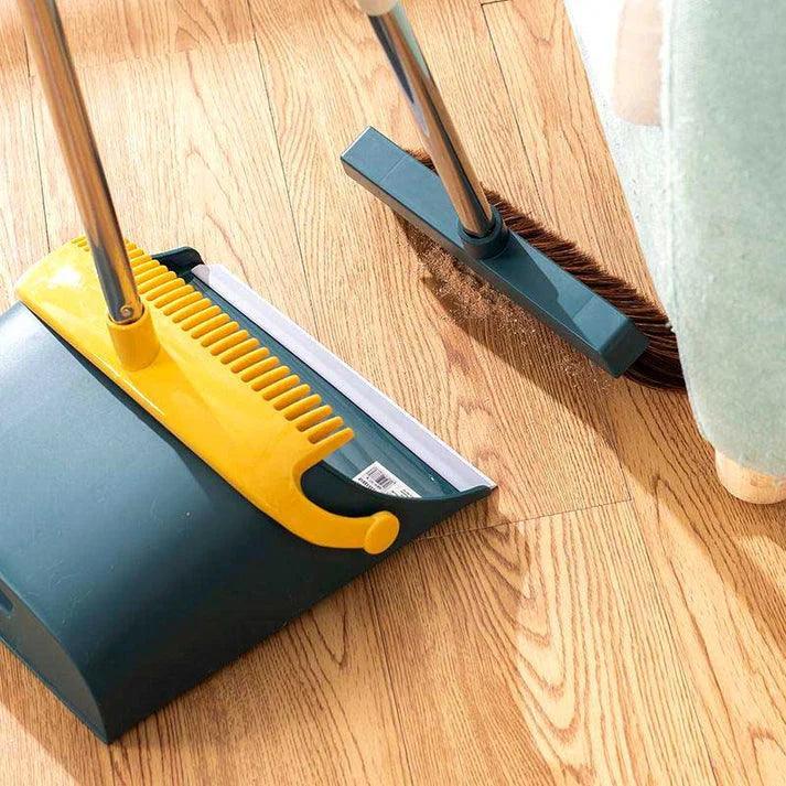 Broom and Dustpan Set with Scoop and Cleaning Brush for Efficient Cleaning