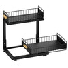 2-Tier Adjustable Under-Sink Organizer with Pull-Out Baskets