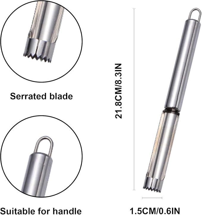Stainless Steel Apple Corer & Seed Remover