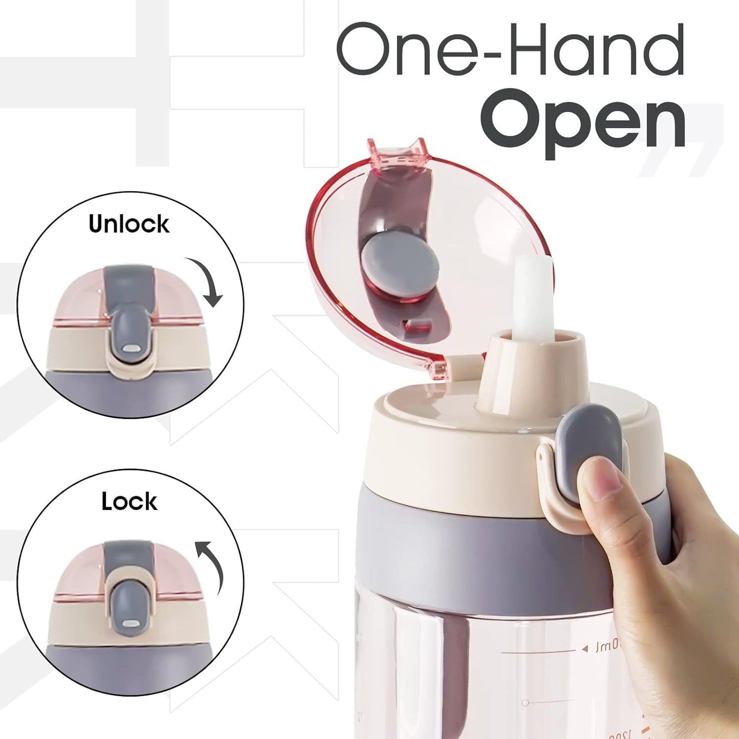 Vibrant Gradient Sport Water Bottle – With Secure Flip Cap