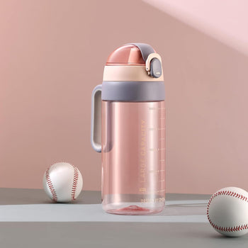 Stylish multi-color gradient water bottle with a convenient flip cap, perfect for gym, sport, and daily use.