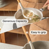 Silicone Spoon with Wooden Handle - Heat-Resistant Cooking Ladle