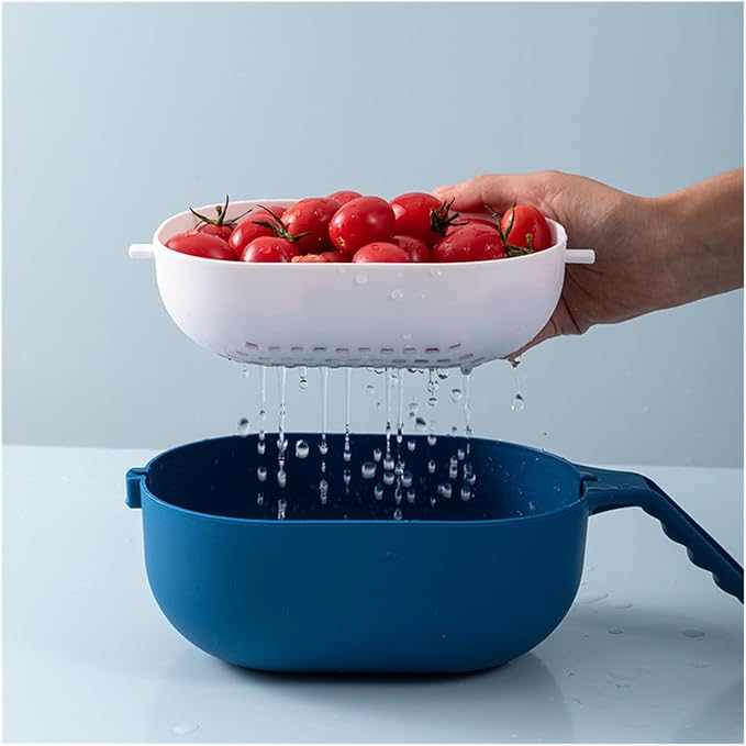 360 Rotate Vegetable Cutter & Chopper with Basket | 8-Blade