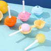 Silicone Lollipop Ice Ball Mold - Easy Release Popsicle & Ice Cream Mold