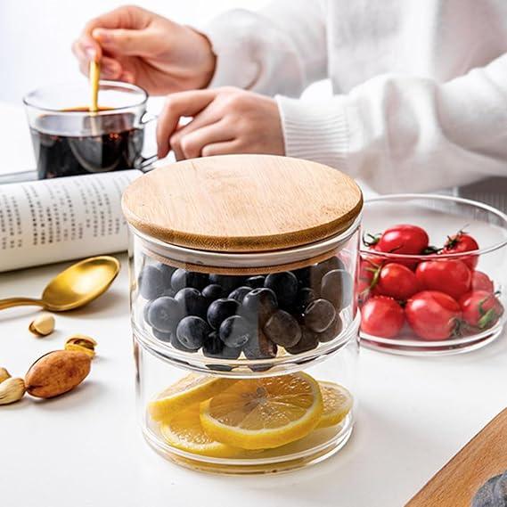 3-Layer Glass Food Container – Airtight Meal Storage - Clarify.pk