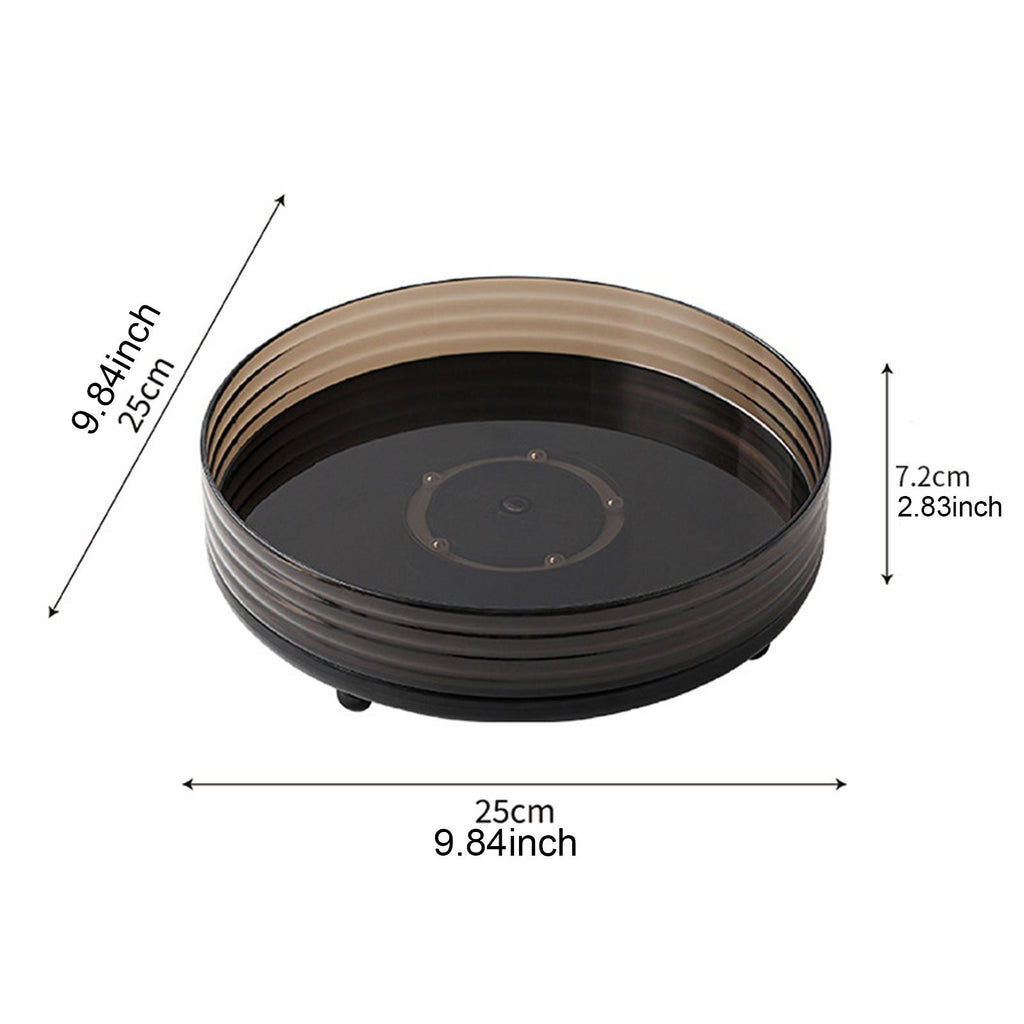 Luxury Black 360° Rotating Storage Tray – Luxury Organizer Stand