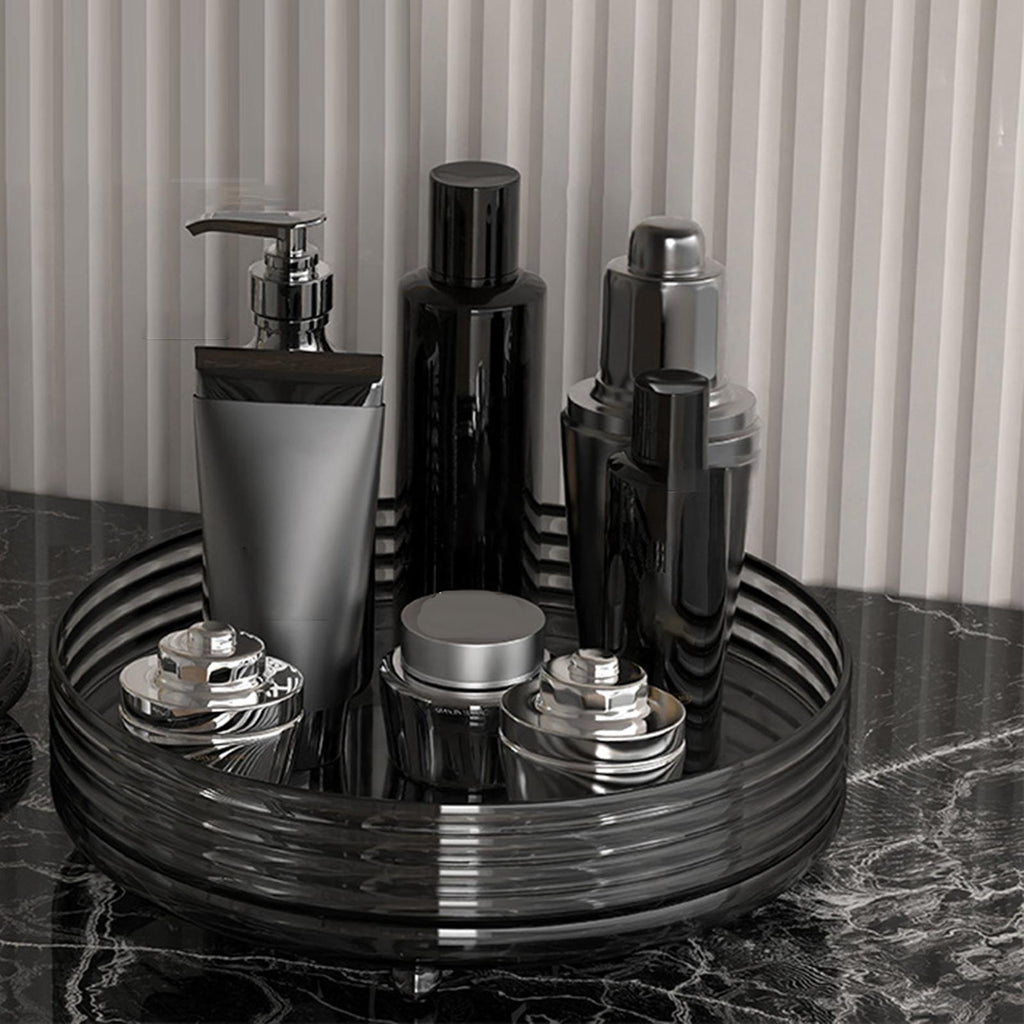 Luxury Black 360° Rotating Storage Tray – Luxury Organizer Stand