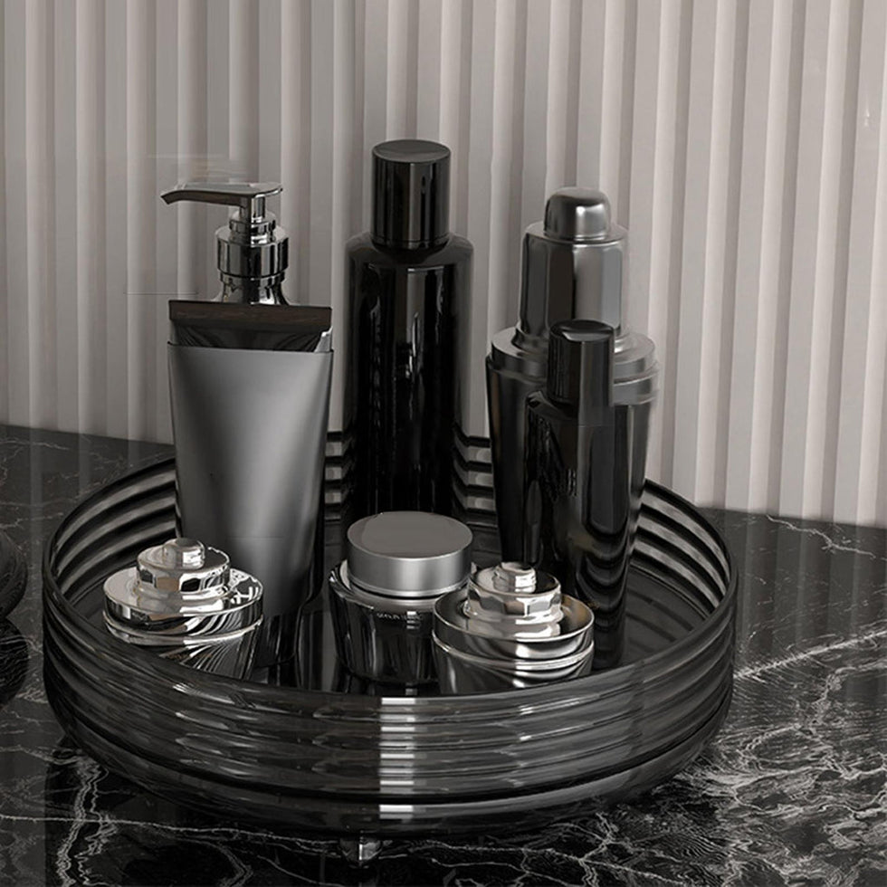 Luxury Black 360° Rotating Storage Tray – Luxury Organizer Stand