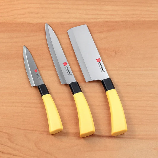3-Piece Heavy Duty Knife Set – Stainless Steel Kitchen Knives - Clarify.pk
