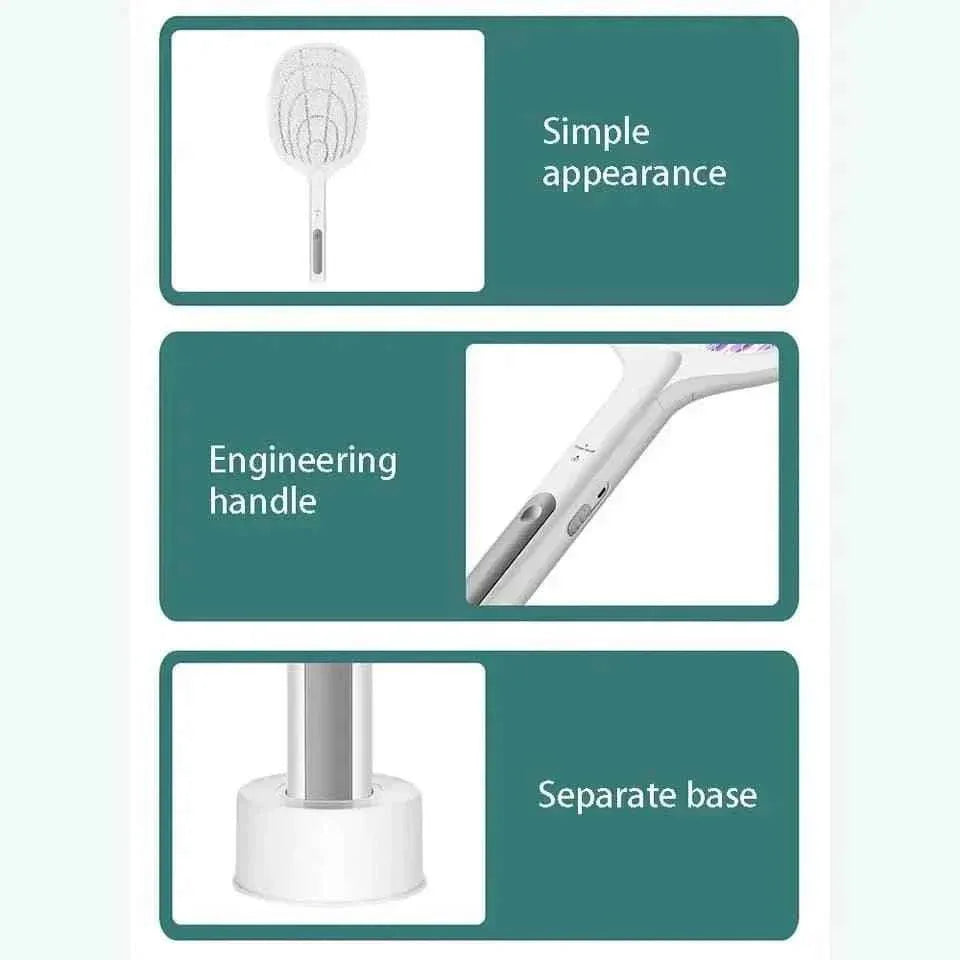 2 in 1 Electric Mosquito Killer Racket Lamp for Indoor and Outdoor Use - Clarify.pk