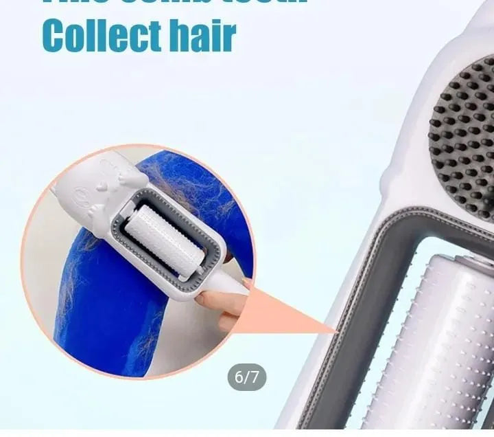 PurrGroom 4-in-1 Multifunctional Silicone Pet Grooming & Cleaning Brush